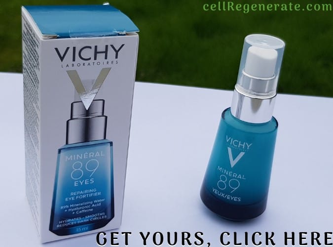 Vichy Hyaluronic Acid Eye Fortifier Minéral 89 product and box